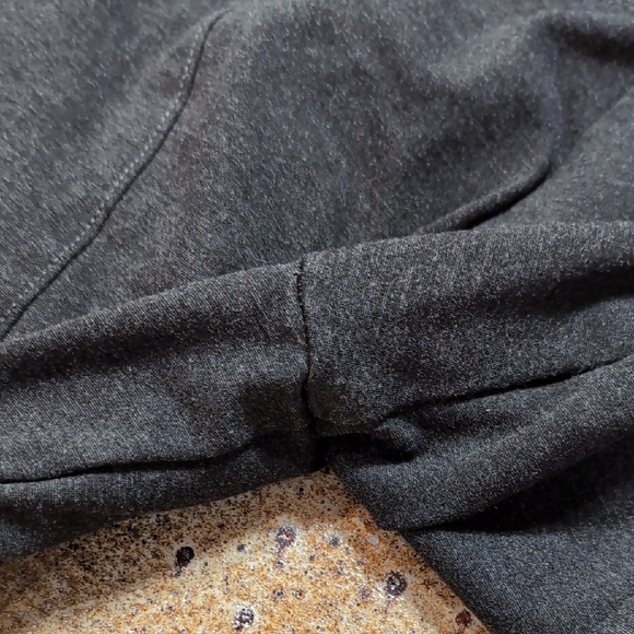 Anne Klein | Charcoal Grey Thick Cropped Leggings Viscose Blend Size L - Picture 13 of 15